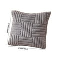 thumbnail image 3 of Pillows for Couch Hwkond Pillowcase Pillowcase With Striped Design Concealed Zip Removable Breathable And Warm No Deformation Solid Colour Cushion Cover Pillowcase,(Up to 25% Off)Gray, 3 of 6
