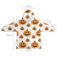 thumbnail image 7 of Halloween Simple Pumpkin Pattern Blanket Hoodies for Kids 6-13YR Oversize Wearable Blanket Hoodies for Boys Girls Teens, 7 of 7