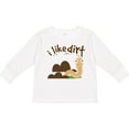 thumbnail image 3 of Inktastic I Like Dirt Earthworm Boys or Girls Long Sleeve Toddler T-Shirt, 3 of 5
