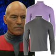 thumbnail image 2 of Star First Contact Trek camiseta interior gris Deep Space Nine Picard Sisko uniformes ST Cosplay disfraz PropgrisMETRO Deng Xun unisex, 2 of 2