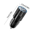 thumbnail image 3 of Fast Charging Car Adapter, Dual Port Vehicle Connector With Intelligent Chip Protection, for Simultaneous Device Charging, Multi-color, 3 of 6