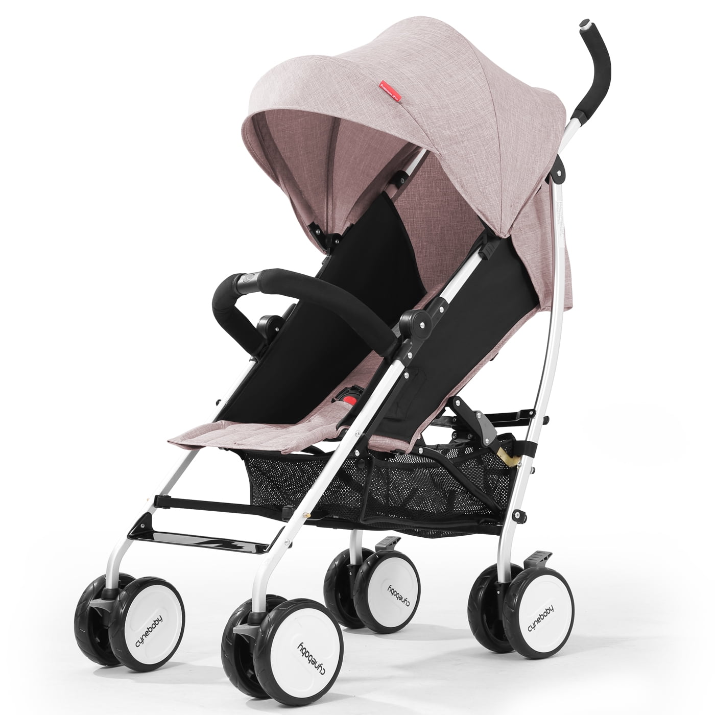 Baby Stroller,Umbrella Stroller,Lightweight Compact Travel Stroller One Hand Fold,Linen Fabric,Full Recline Up 170° Baby Can Sit Or Lie Down Pull Handle Can Take It On The Airplane