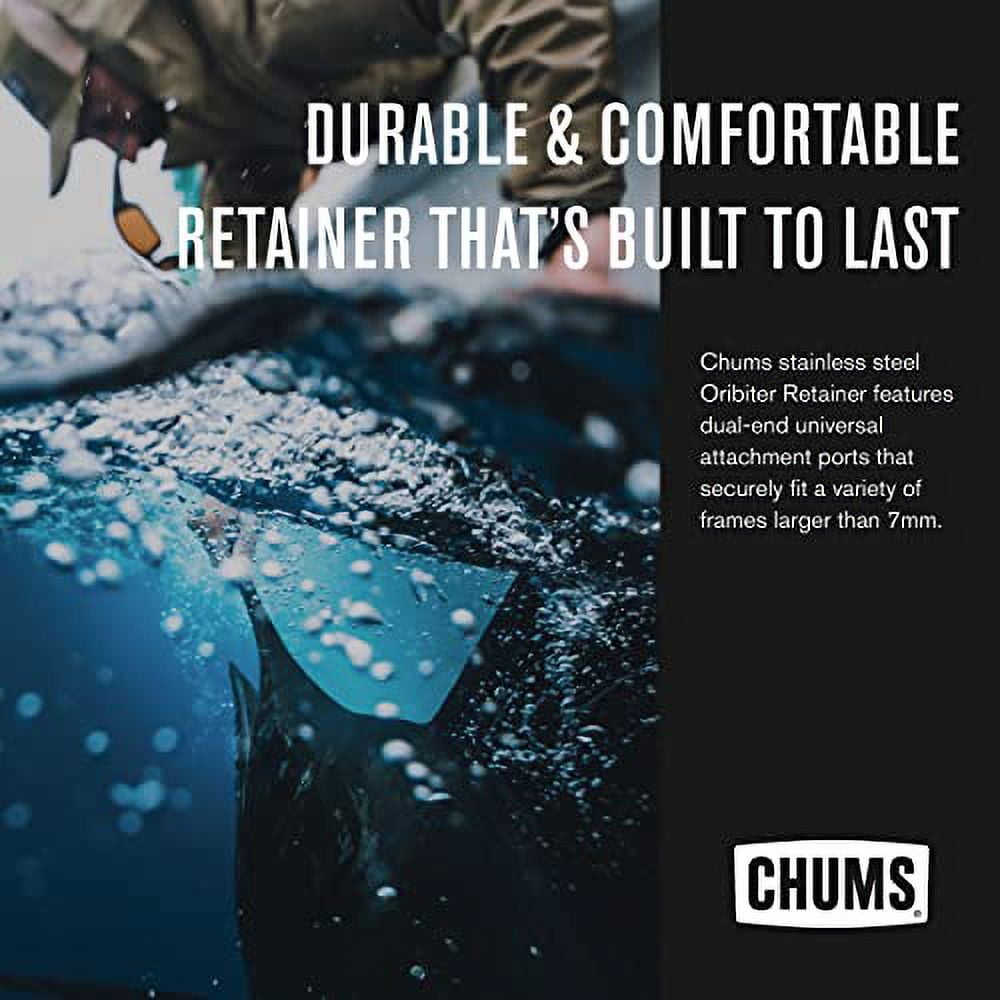 (2 pack) Chums Adjustable Eyeglass Retainer - Stainless Steel, Adults, Unisex