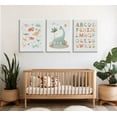 thumbnail image 2 of Dinosaur Kids Playroom Canvas Wall Hieng ABC Alphabet Painting Picture Wall Decor Funny Nursery Poster Print Hiengwork for Children Room Boy Room Girls Room Bedroom Home Decoration, 2 of 6