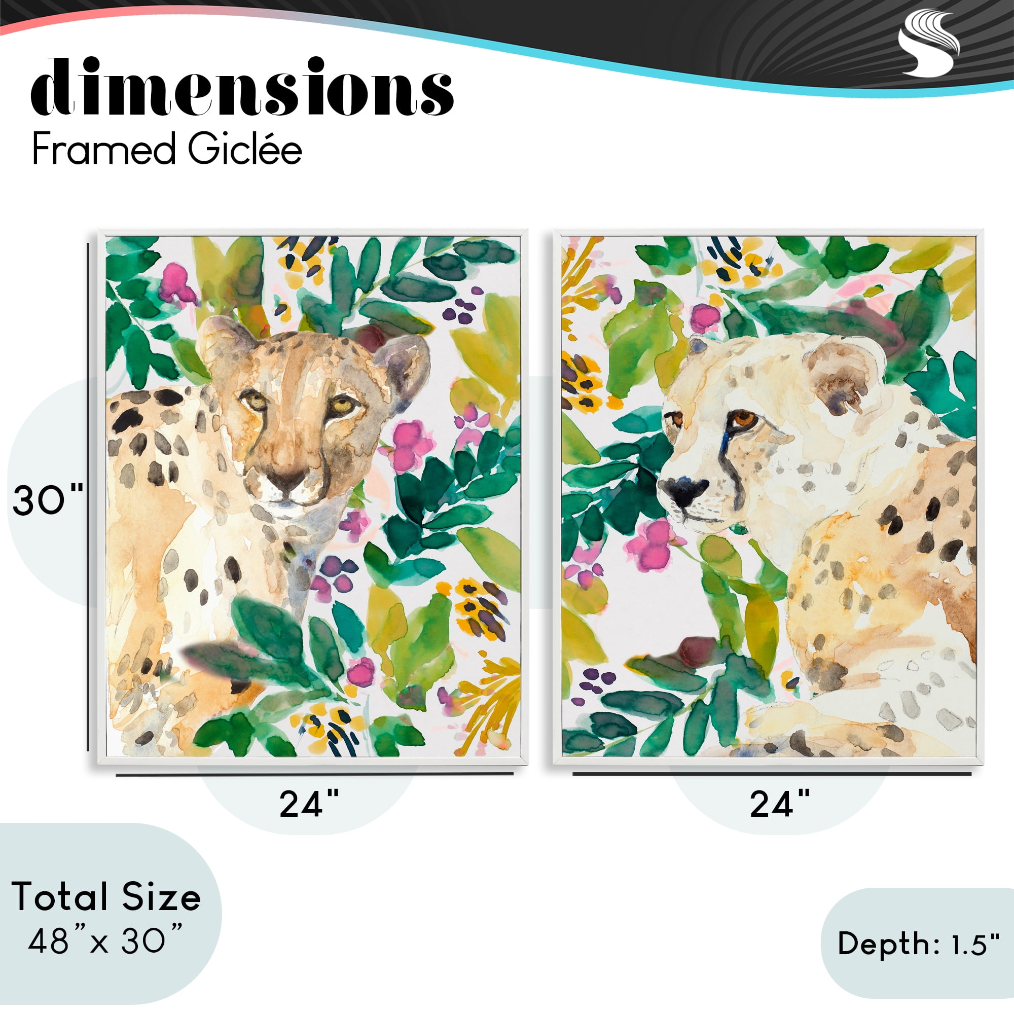 Stupell Industries Botanical Garden Wildlife 2 Piece White Framed Giclee Art Set, design by Lanie Loreth