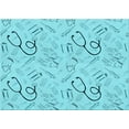 thumbnail image 1 of Ahgly Company Machine Washable Indoor Rectangle Transitional Blue Turquoise Green Area Rugs, 4' x 6', 1 of 7