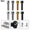 thumbnail image 4 of CENL 4pcs M5x20mm M6x20mm MTB Bike Bicycle Steering Handlebar Stem Screws Bolts, 4 of 5