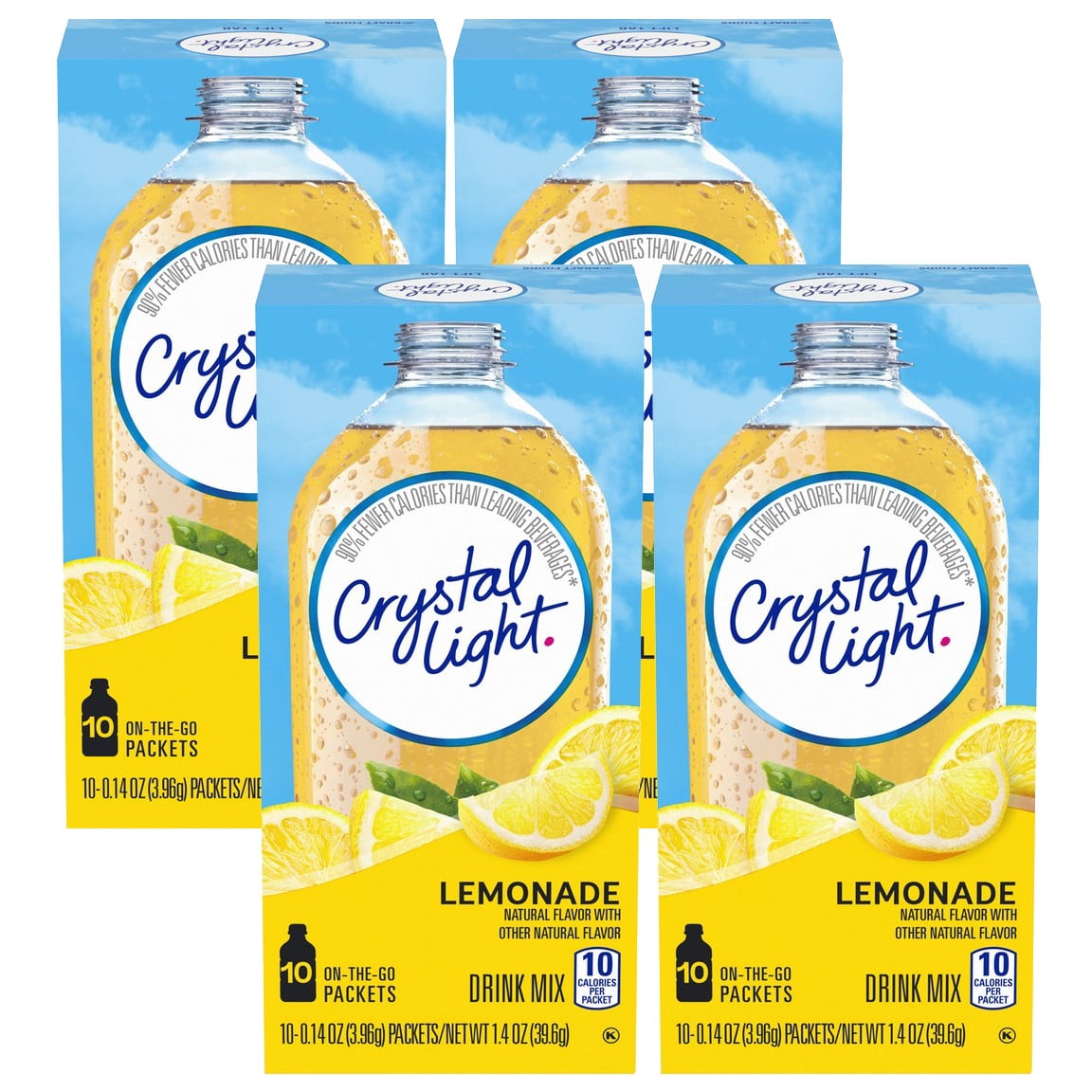 Crystal Light Sugar Free Lemonade Powdered Drink Mix, 10 ct 0.14 oz