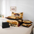 thumbnail image 6 of meiyoeat Vintage Pirate Skull 7-Piece Twin Bedding,Treasure Chest Print Bedding Comforter Set For Boys,Brown Black,Black Reversible, 6 of 7