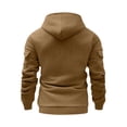 thumbnail image 2 of Men's Cargo Hoodie Quarter-Zip Midweight Casual Workwear Pullover with Pockets, 2 of 2