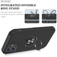 thumbnail image 3 of [PST] iPhone 11 Ring Case, Hybrid Magnetic Kickstand Case Cover with Invisible Ring Stand, 3 of 5