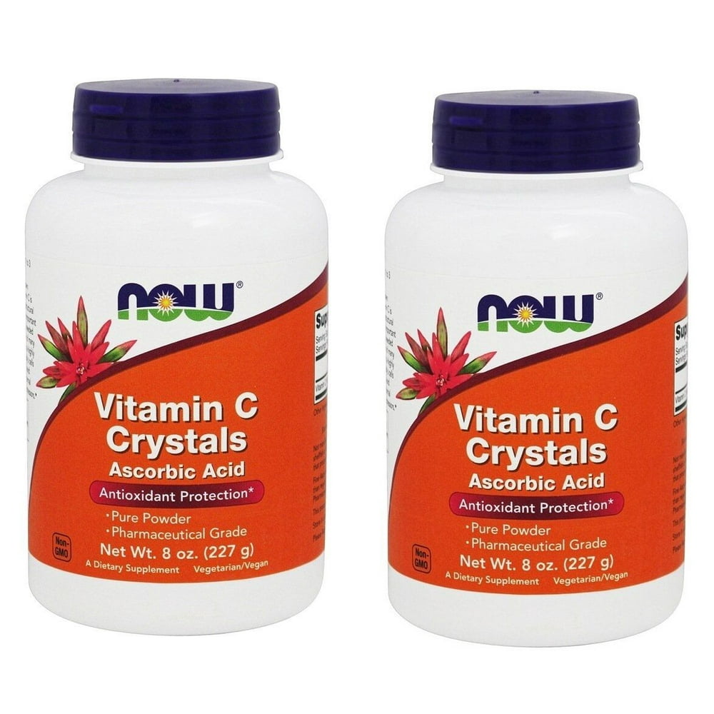 Now Foods - Vitamin C Crystals, 8 oz (227 g), 2 Pack - Walmart.com ...