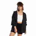 thumbnail image 2 of Reebok Apparel  Women's Cl Ae Long Fz Hoodi Reebok Classics App Women Black/Chalk , Xltg Reg US, 2 of 5