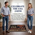 thumbnail image 2 of 250th Anniversary Patriotic Door Mat, USA Front Door Mat Outdoor Non Slip Dirt Trapper Doormat, Vintage Red Independence Decor for Entryway Kitchen Porch, 2 of 4