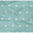thumbnail image 4 of oneOone Organic Cotton Poplin Twill Fabric Dot & White Heart Printed Fabric 1 Yard 42 Inch Wide, 4 of 4