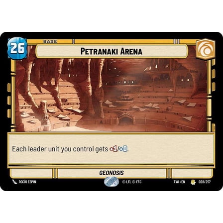 Star Wars: Unlimited Twilight of the Republic Rare Petranaki Arena #028