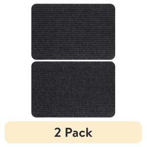 Mainstays Tri-Rib Doormat, Charcoal, 20" x 30" (2-Pack)