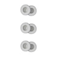 thumbnail image 1 of Guardoinrt Coussinets d'Oreille Coussin Accessoires en Cuir Rond Respirant Cache-Oreilles Housse d'Audition de Remplacement pour K518 ZX300 Écouteurs Blanc 3Ensemble, 1 of 6