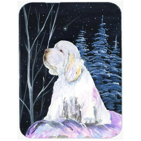 

Clumber Spaniel Glass Cutting Board Large