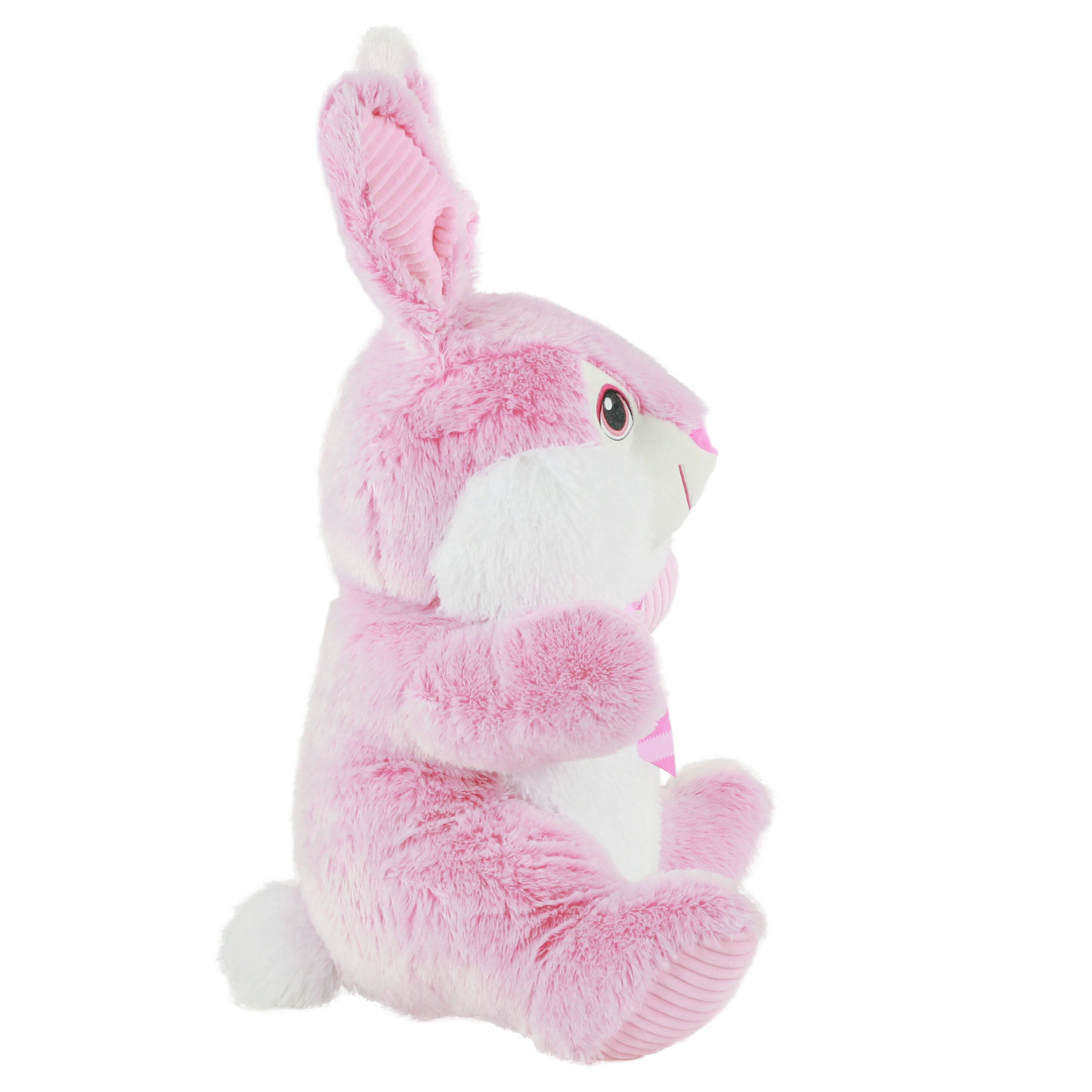 Way to Celebrate Easter Chubby Cheeks Bunny Plush Toy, Pink