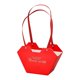 thumbnail image 3 of Bolsa de regalo de flores para festividades, de papel, con asas, decorativa, reutilizable Rojo, 3 of 9