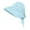 Light Blue, variant on UDIYO Sun Visor Hat Large Brim Solid Color Pleated Folding Packable Anti-UV Back Bowknot Ribbon Breathable Women Beach Visor Hat for Daily Life