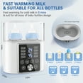 thumbnail image 6 of Baby Bottle Warmer, 12-in-1 Fast Milk Warmer W/ Appointment &Timer, 24H Accurate Temperature Control and Auto Shut off, Baby Food Heater w/ LCD Display & BPA-Free, Dual Bottle Design for All Bottles, 6 of 8
