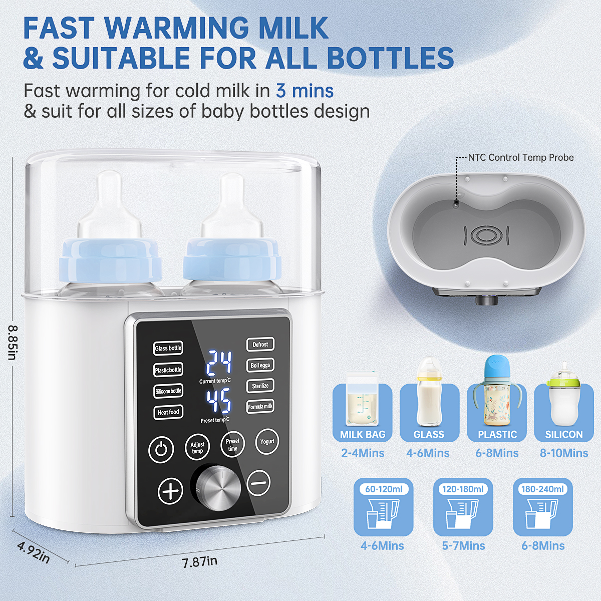 GPED 12-in-1 Dual Bottle Warmer photo 7