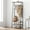 Brown, variant on Huisuilinss Coat Rack,Hall Tree With Shoe Bench,4-In-1 Entryway Bench With Coat Rack Freestanding,Steel Frame With Hooks For Living Room Bedroom Entryway