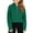Green, variant on Girls Long Sleeve Half Zip Hoodie Sweatshirt with Kangaroo Pocket Soft Pullover Lightweight Top for Kids Teenagers
