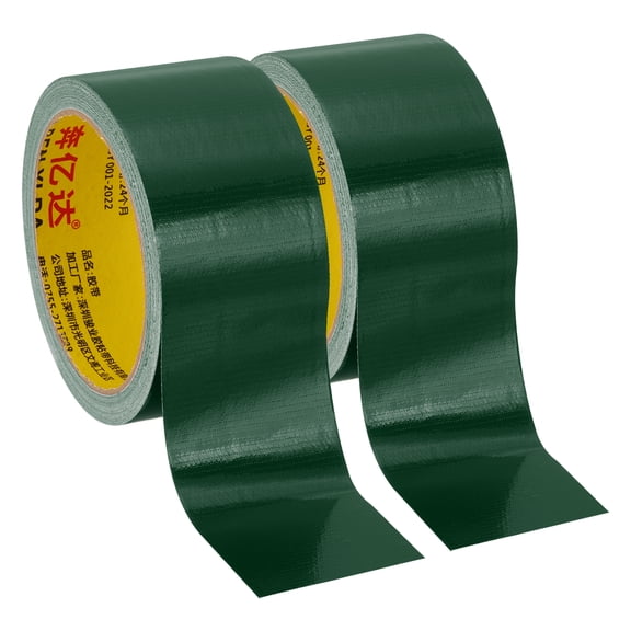 Uxcell 2"x0.01" Bookbinding Tape 2 Roll 11 Yard Cloth Bookbinding Repair Tape Book Binding Tape Self Adhesive Green