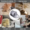thumbnail image 3 of Caja de arena plegable para gatos, no necesita montaje, funda de privacidad todo en uno para cajas de arena grandes, diseño a prueba de derrames, fácil de limpiar y almacenamiento, 3 of 6