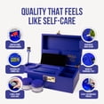 thumbnail image 2 of Caja de almacenamiento HASHSTASH organizadora de bambú con cierre, 2 of 8