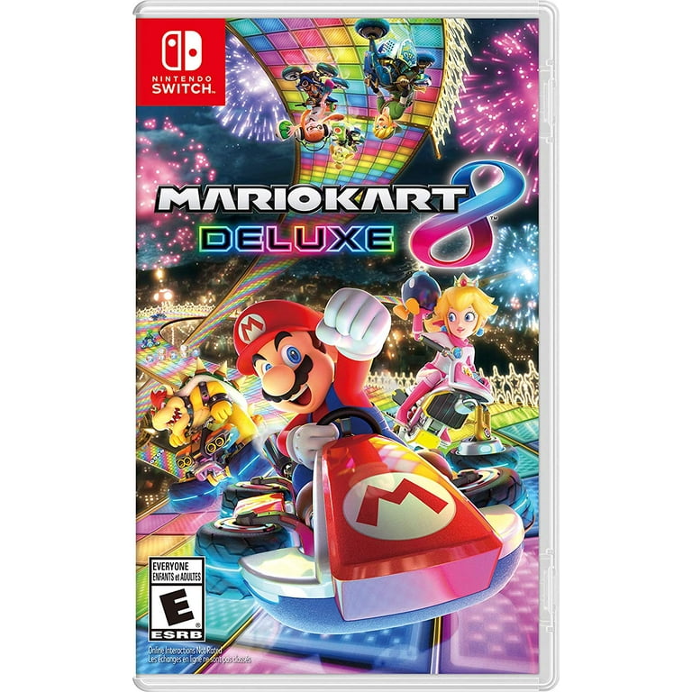 Nintendo Switch Super Mario Kart 8 and Odyssey Deluxe Bundle: Red and Blue  Joy-Con Improved Battery Life 32GB Console,Super Mario Odyssey, Super Mario  Kart 8 Deluxe Game Disc and Travel Case 