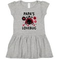 thumbnail image 3 of Inktastic Valentine's Day Papa's Lovebug Girls Toddler Dress, 3 of 5