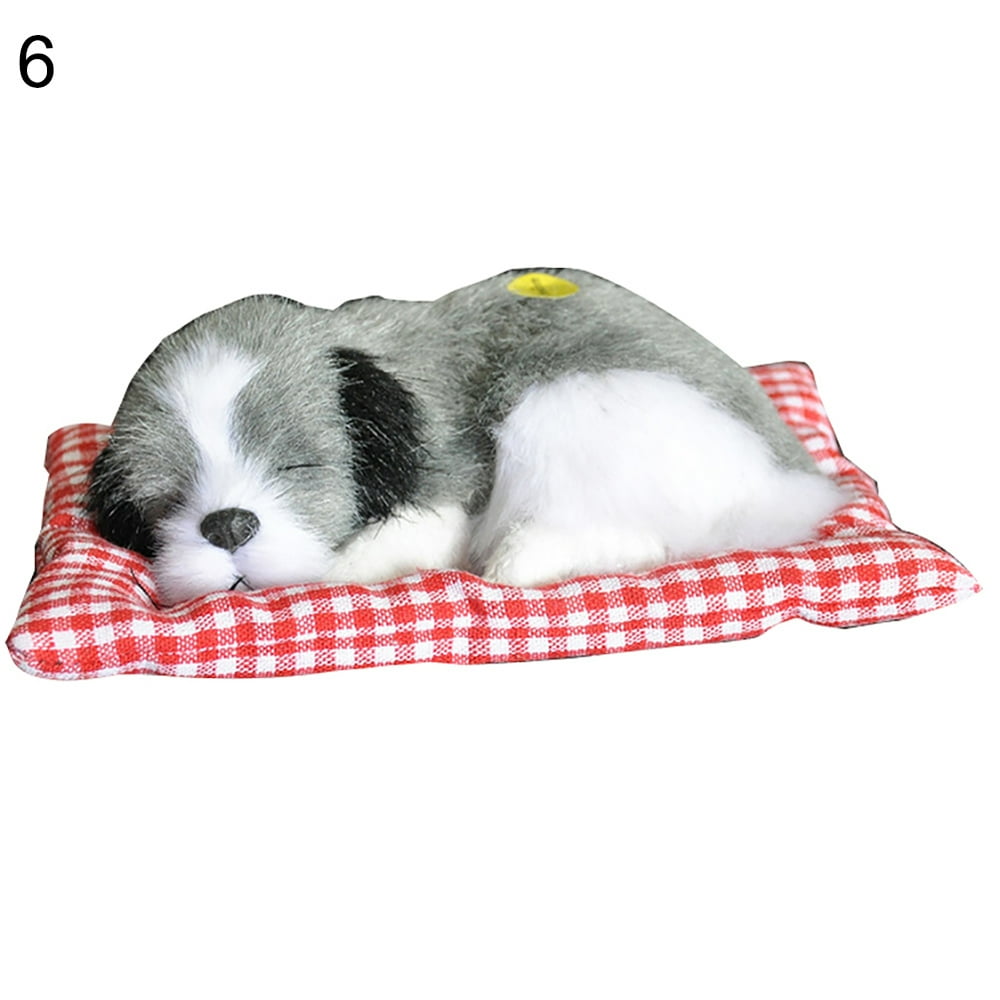 Bluelans Simulation Animal Toy Sleeping Dog Model Kids Plush Stuffed