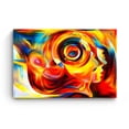 thumbnail image 3 of Startonight Canvas Wall Art Abstract - FACES Freddie Painting - Large Framed 32" x 48", 3 of 6