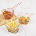 thumbnail image 4 of Bgsha Paniers à Frites en Acier Inoxydable Panier de Présentation Passoire Taco avec Poignée, 4 of 10