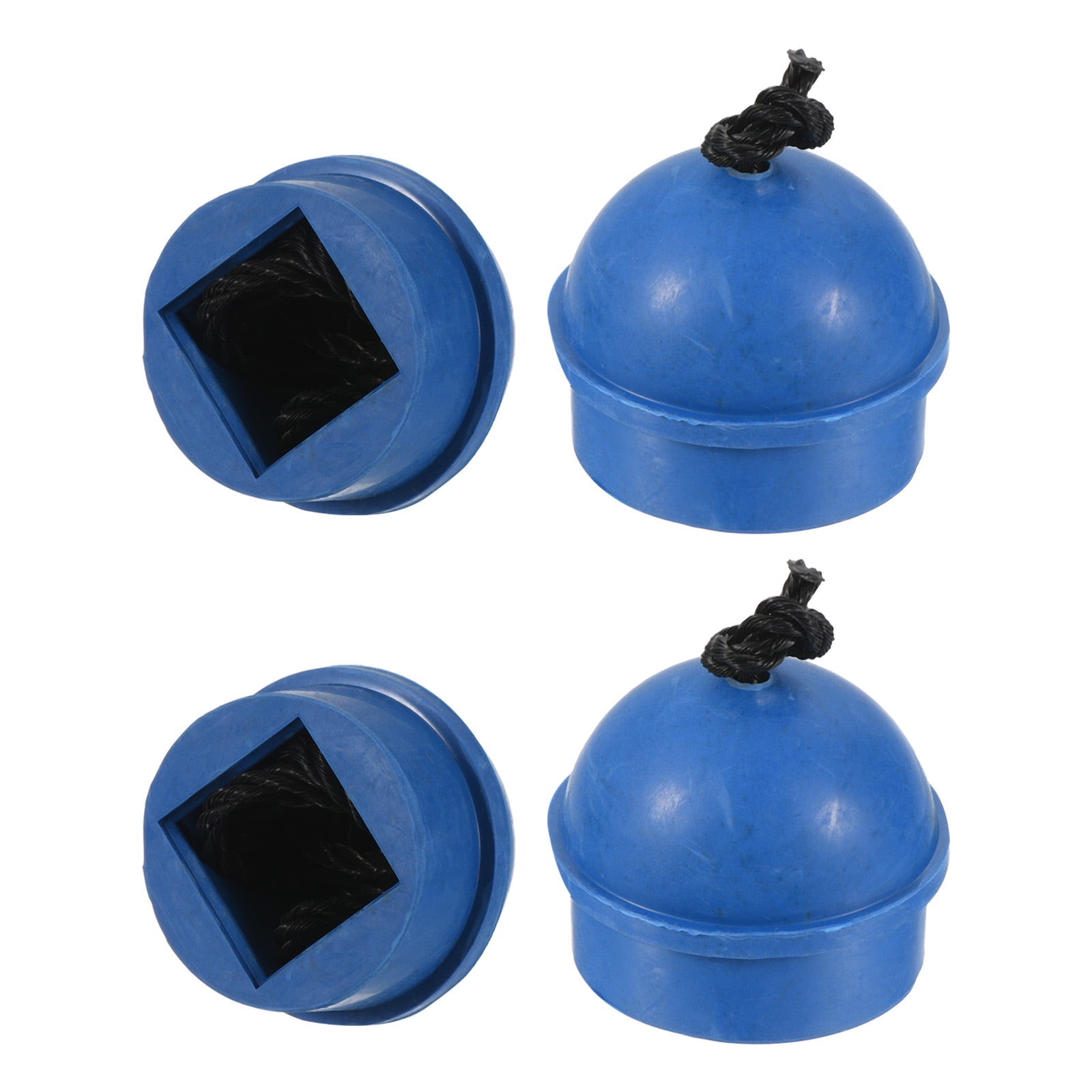 Rubber Cue Chalk Holder Billiard Pool Cue Tips Chalks Case with Cord