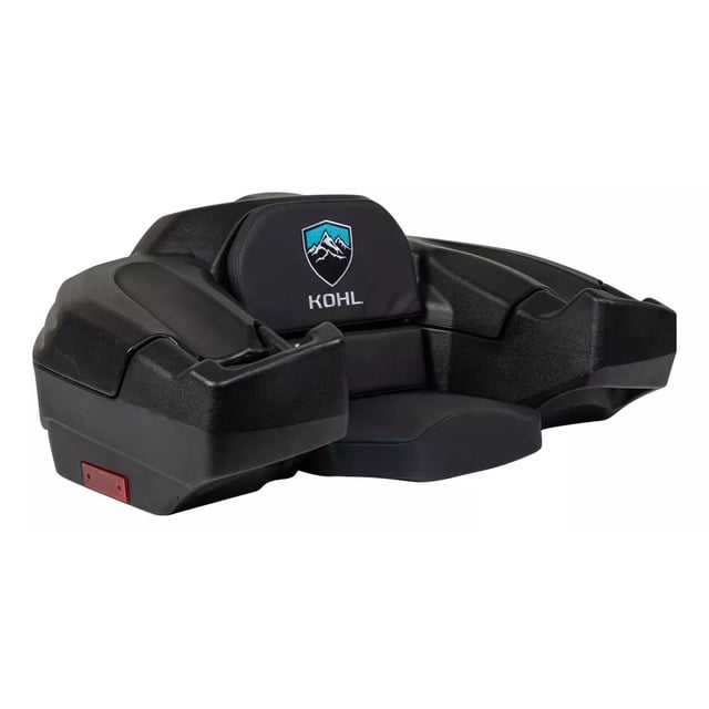 Caja Asiento Trasero Atv Universal 75lt Respaldo Agarraderas