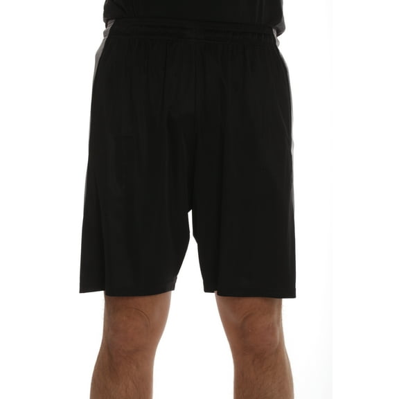 At The Buzzer Mens Athletic Shorts 77928-BLKG-S (Black Grey, Small)