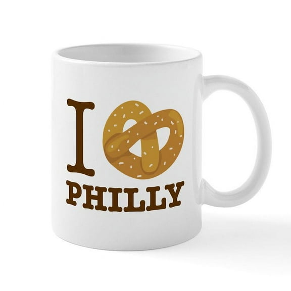 CafePress - I Love Philly Mugs - 11 oz Ceramic Mug - Novelty Coffee Tea Cup