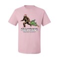 thumbnail image 2 of Wild Bobby, Squatching Through the Snow Bigfoot, Christmas, Men Graphic Tee, Light Pink, Medium, 2 of 4