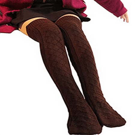 

Women Winter Warm Knitted Long Boot Thigh-High Leggings Over Knee Socks Knitting Stockings