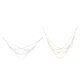 thumbnail image 5 of Sujetador de bikini de playa con brillantes cristales transparentes y cadena para el pecho para mujer Plata, 5 of 9