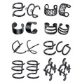 thumbnail image 1 of 8 Paires de Boucles d'Oreilles Créatives Clip Cartilage Non Percées, 1 of 10