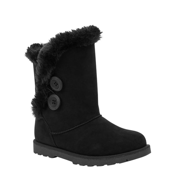 faux fur mid calf boots