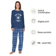 thumbnail image 2 of This Is How I Roll Hanukkah Matching Pajamas, Dreidel Blue Plaid Pajamas, Size NB - Men 6XL And Pets, 2 of 7