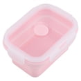 thumbnail image 4 of Portable Silicone Lunch Box Folding Microwave Safe Lunchbox Food Container Pink 350ml, 4 of 6