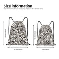 thumbnail image 5 of Yiaed Heart Leopard Print Drawstring Bags Drawstring Backpack Bulk String Back Pack Gym Sport Bag-Medium, 5 of 5
